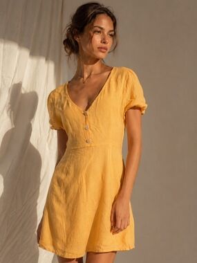 Like New TWIK by Simons Yellow Mini Dress – XS 💛